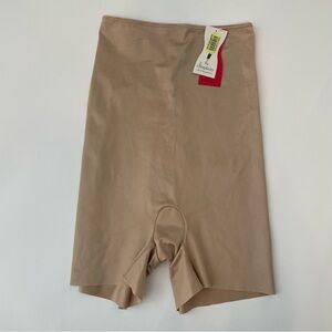 SPANX NWT Hi Rise Girl Short High-Waist Shaping M Medium Nude Shapewear New